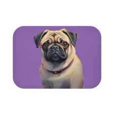 Pug Bathroom Rug Mat - Cheerful Comfort for Your Space