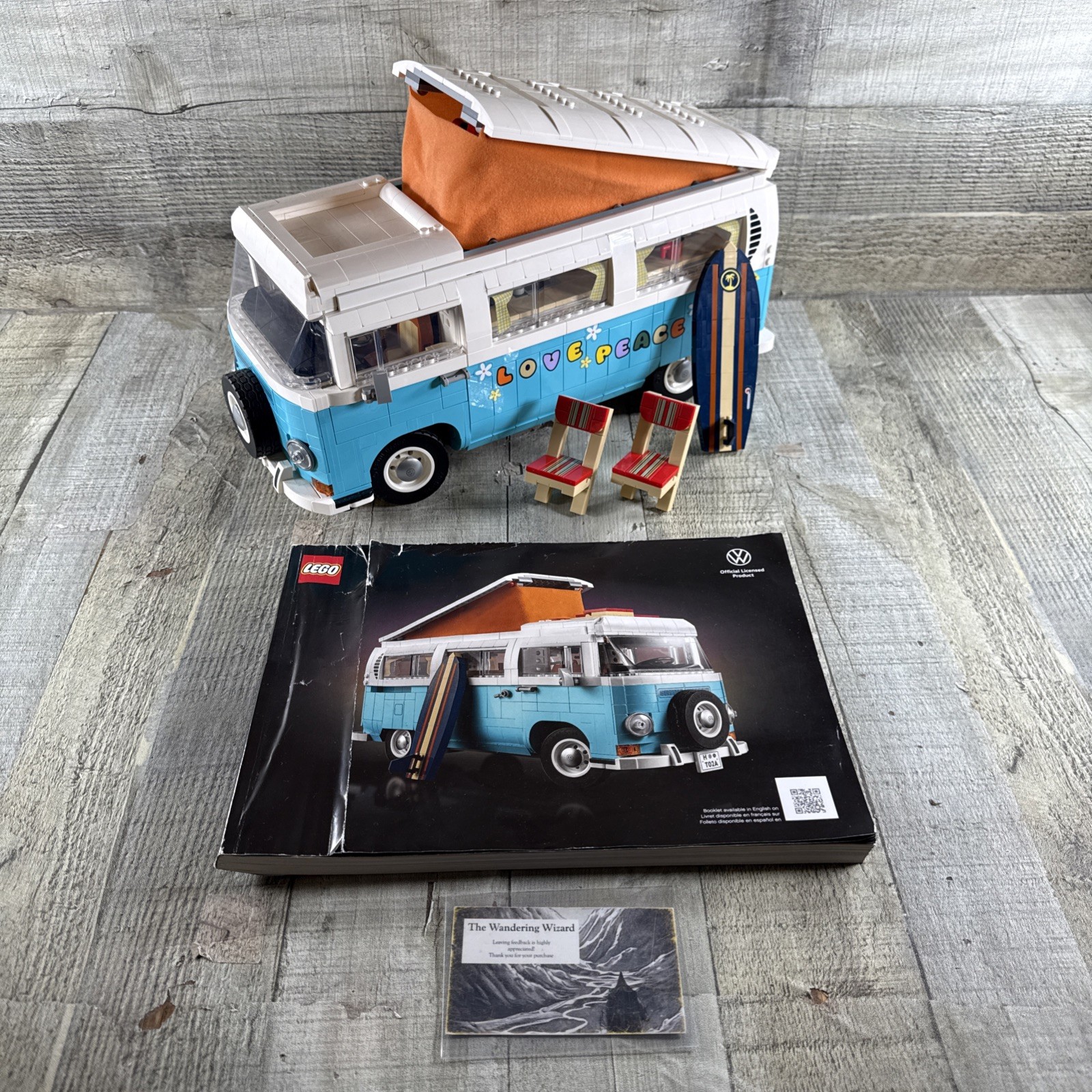 LEGO Volkswagen T2 Camper Van 10279 Complete Set W/ Instructions/Chairs