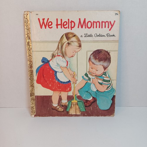 We Help Mommy Vintage 1959 Little Golden Book 