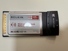 Belkin Wireless G Notebook Network Card F5D7011 125 Mbps PCMCIA WiFi Adapter