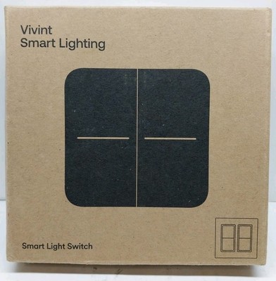 Vivint Smart Lighting Switch VS-SWTCHPLT-R02 White Dual