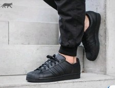 Size 12 - adidas Superstar All Black for sale online | eBay