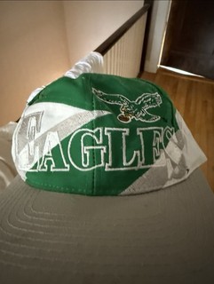 Philadelphia Eagles SnapBack Retro VTG Kelly Green Hat Logo7 NFL Football Rare