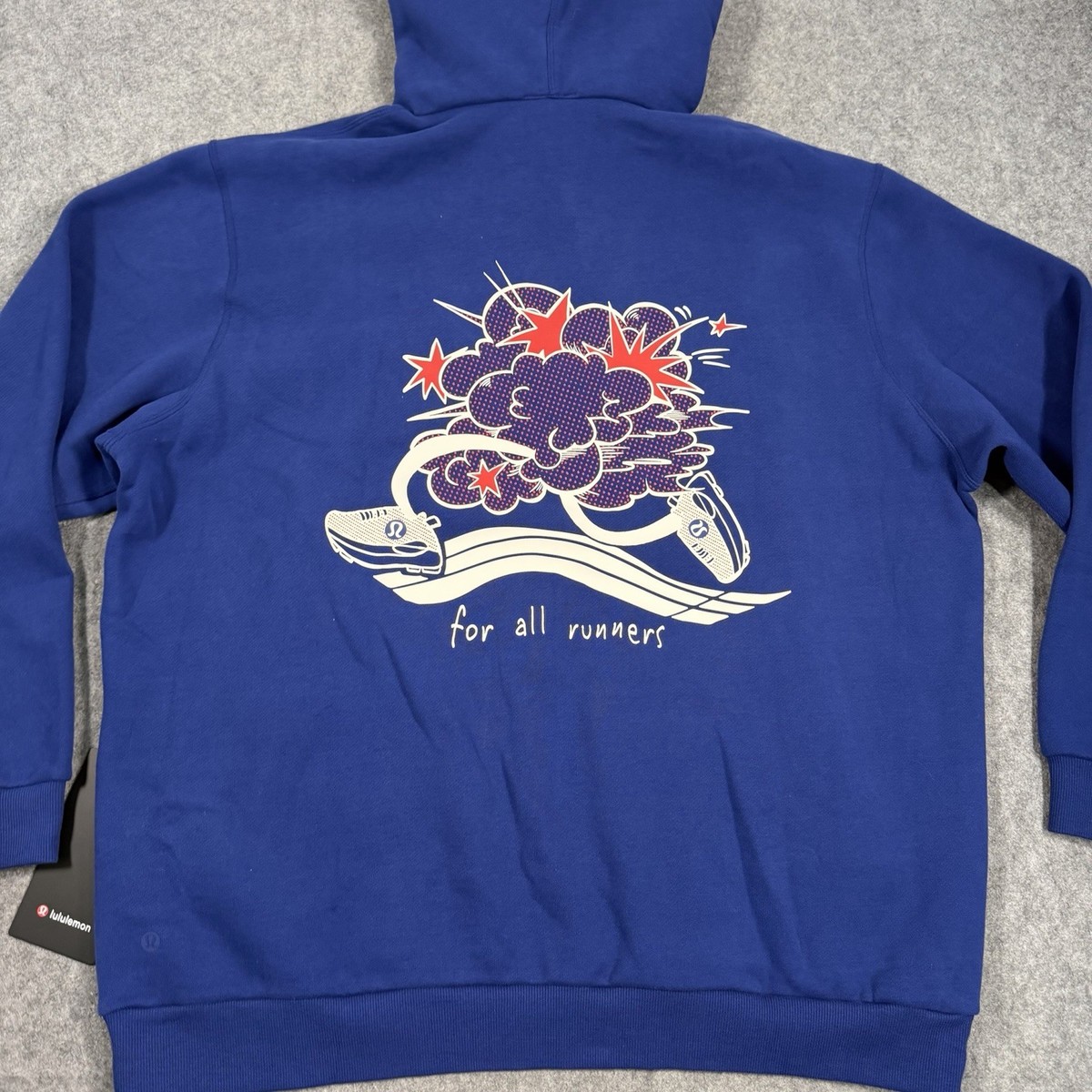 NWT Lululemon Steady State Pullover Hoodie Graphic Blue Size XL | eBay