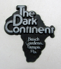Vtg The Dark Continent Busch Gardens Florida Rubber Refrigerator Fridge Magnet