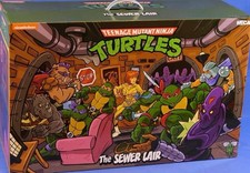 NECA Toys TMNT  CARTOON  SEWER LAIR LIVING ROOM Playset  NECA Shop Exclusive