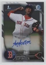 2016 Bowman Chrome Prospect Auto Anderson Espinoza #CPA-AE Auto y8h