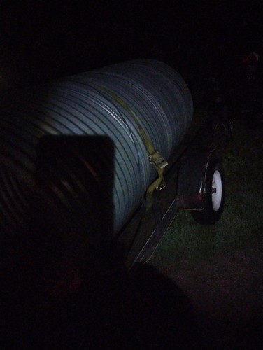 8ft by 6 in by 6 ft diamater galvanized steel pipe culvert