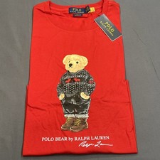 Polo Ralph Lauren Sweater Bear Short Sleeve Men  s T-Shirt Red Size XL NWT