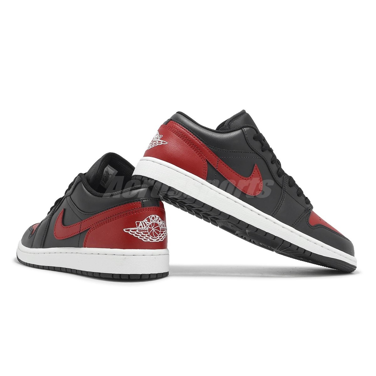 Nike Air Jordan 1 Low AJ1 Bred Men Casual Lifestyle Shoes Sneakers 