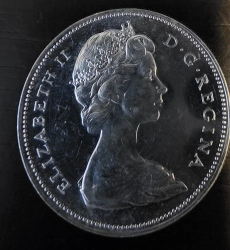 1966 Canada Silver Dollar %80 - Very Good Condition