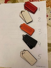 Coach Purse Double Leather Hang Tags "Soho Flap Limited Edition" Differ Clrs NEW