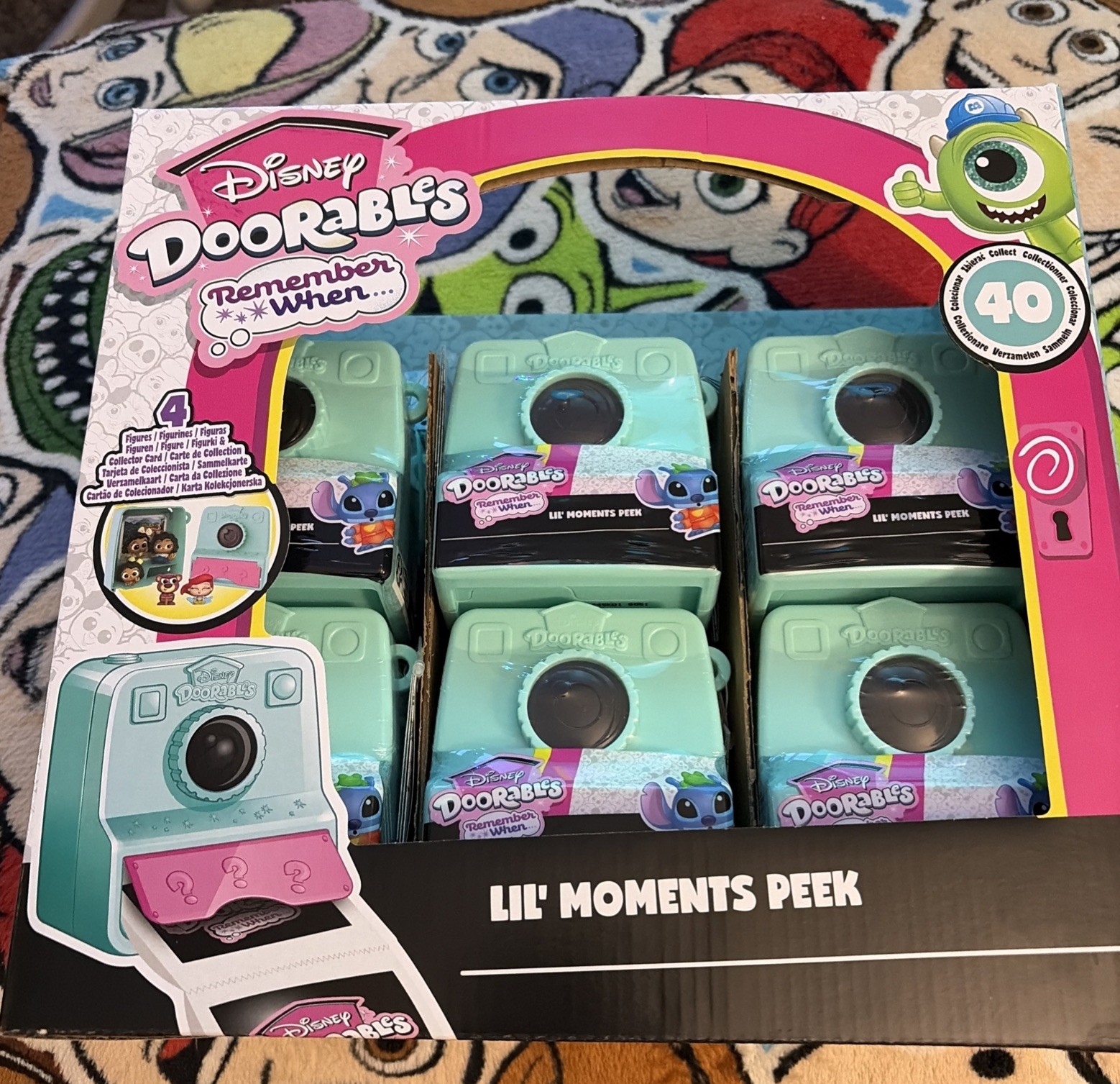 Box Full Of 12 Brand New Sealed Disney Doorables Lil Moments Peek Figures