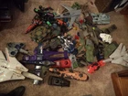 lot large Gi joe parts planes soldiers