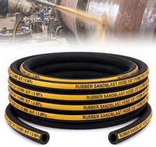 Sandblast Hose 3/4" ID,1.25" OD, 25 Ft Length Heavy Duty Rubber