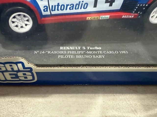 DIECAST 1. 18 RENAULT 5 TURBO  RALLY CAR  UNIVERSAL HOBBIES - Image 4 of 4