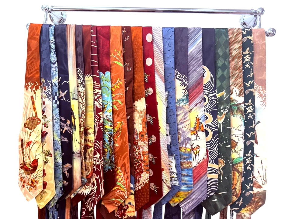 Lote de 22 corbatas vintage para hombre de la década de 1940 | Corbatas novedosas Swing Era Silk Rayon MCM Foto 2 de 4