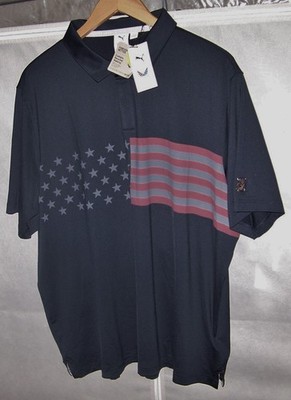 NEW $80 PUMA VOLITION Golf Polo Shirt SHINNECOCK HILLS GOLF CLUB 2XL Navy Blue
