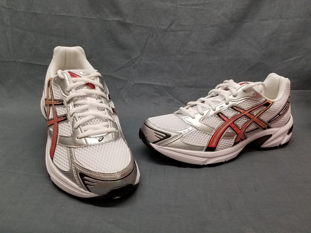 ASICS Gel-1130 White/Red/Black Sneakers Men's Size 9.5 NEW NO BOX