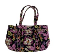 Vera Bradley Pirouette Pink Quilted Floral Purse Shoulder Bag Retired Tote