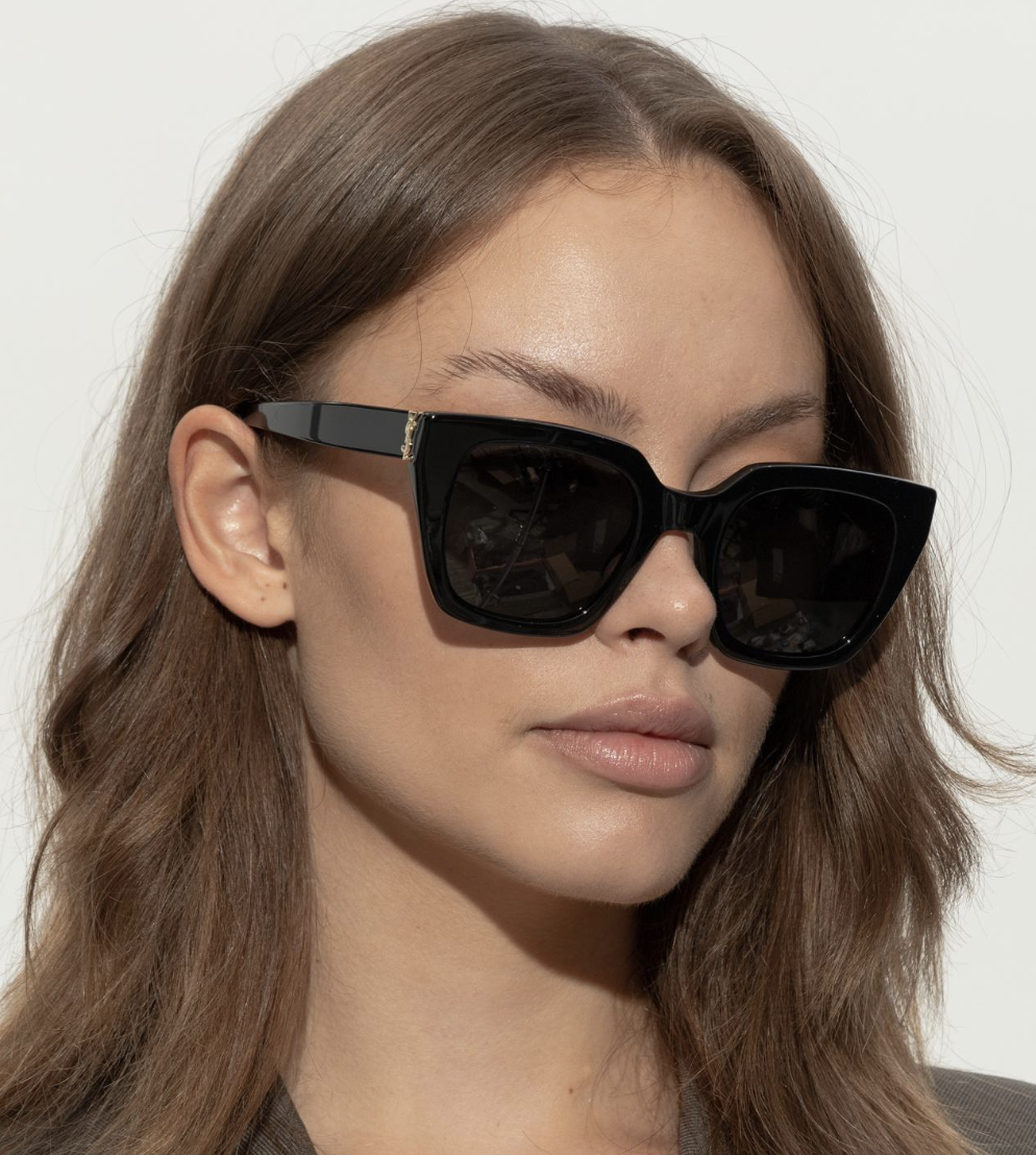 NUOVI occhiali da sole Yves Saint Laurent SL M143 001 51 mm 100% autentici