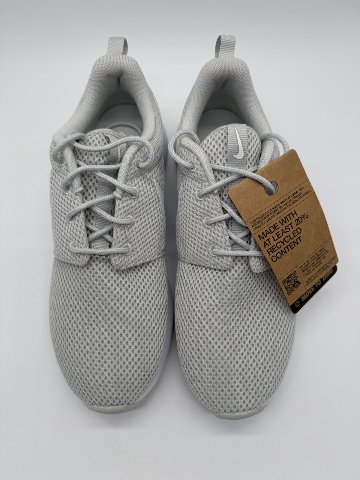 Nike Gray Mesh Lightweight Lace Up Running Sneakers with Recycled Content thumbnail 2