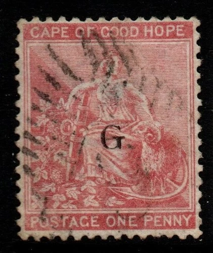 GRIQUALAND WEST SG16 1878 1d CARMINE-RED USED