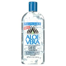 Aloe Vera 100 Gel Fruit of the Earth Pure No Color,Select Size, Free Shipping .