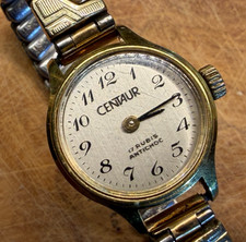 CENTAUR Damen Armbanduhr Vintage Handaufzug 17 Rubis – läuft