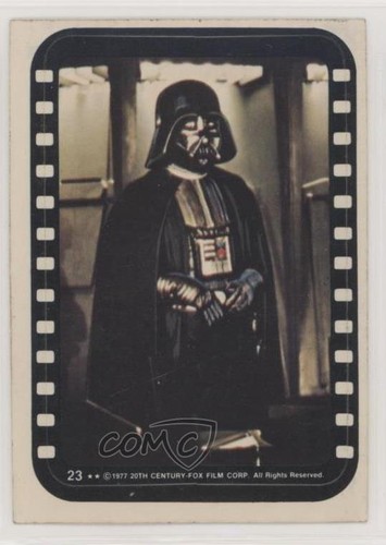 1977 Topps Star Wars Stickers #23 David Prowse as Darth Vader — Raw