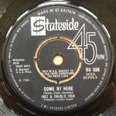 Inez And Charlie Foxx - Come By Here (7'', Single)