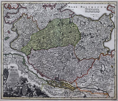 Holstein - Holsatiae, Dithmarsiae, Stormariae et Vagriae - Weigel 1718 -Original