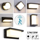 12W 18W LED Wandleuchte Außen Innen Wandlampe Flur Strahler mit Bewegungsmelder
