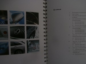 Lexus Pressemappe Ringbuch Is0 Is300 Sportcross Gs430 Gs300 Sc430 Rx300 01 Ebay