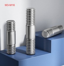 Double End Thread Rod Bar M3~M16 Headless Stud Bolts Tooth Stick 304 Stainless