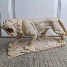 Roaring Puma Mountain Lion Decorative Sculpture