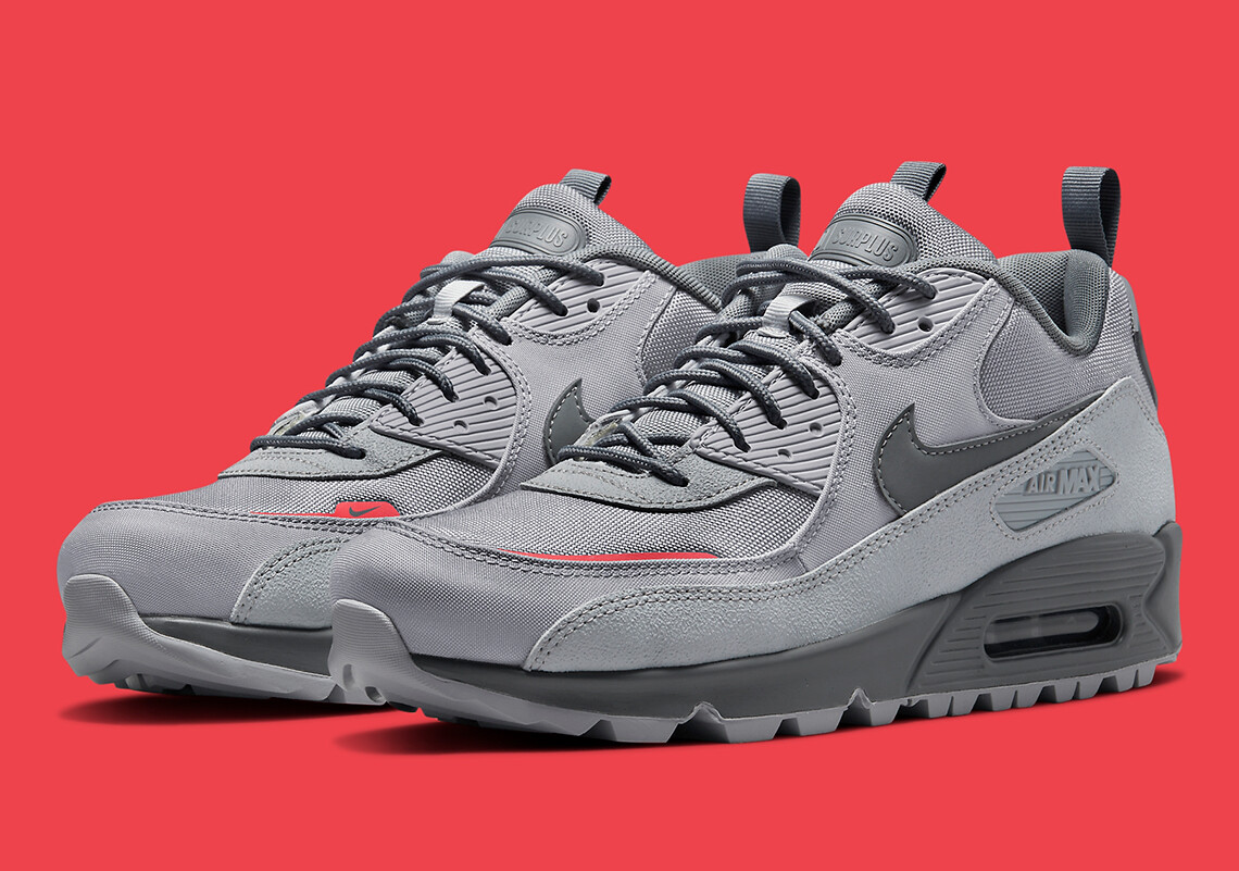 Nike Air Max 90 Surplus u0026#039;Wolf Grey Pink Salt Cool Greyu0026#039;  Menu0026#039;s 9 [DC9389-001] | eBay