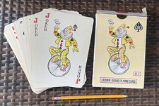 Crown Brand Playing Cards No. 21 King Size Large Print Complete Deck Vintage
