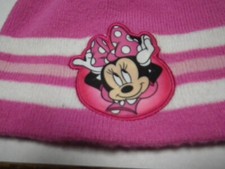 Minnie Mouse Beanie Pink On Disney Tag Toddler One size fits all Free Shipping
