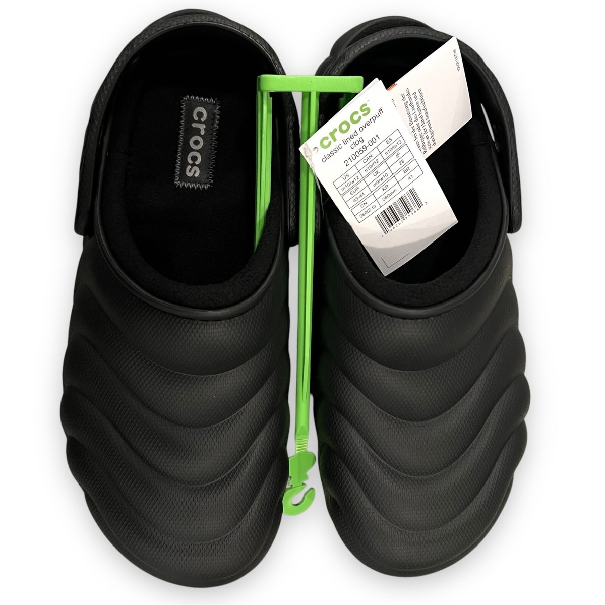 ◆CROCS◆ Classic Lined Overpuff Clog Black 210059001 Classic Lined Overpuff Clog - Crocs