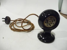 Vintage Vidro Black Glass Electric Cigar Cig. Lighter