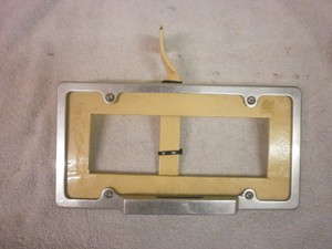 CHROME HEAVY VINTAGE LICENSE PLATE FRAME OF CALIFORNIAN VEHICLE | eBay
