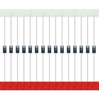 1N4002 Dioden 1A 100V IN4002 Gleichrichterdiode 1 Ampere 100 Volt DO-41 Electronic of