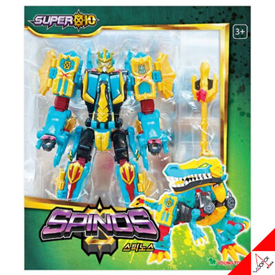 SUPER10 SPINOS Sea Protector Beast Transformer Robot Action Toy