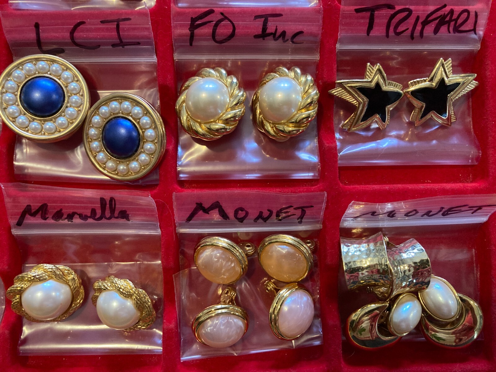 Vintage CLIP EARRING LOT of 194 (57 Signed) FLORENZA WEISS SWAROVSKI KRAMER LCI+ eBay