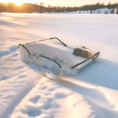 AUTHENTIC ESSEL EYEGLASS FRAME 48-19-140  SILVER & BLACK  $149.00. 