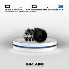Dynamic Digital 3 in 1 Air Ride Gauge 200 psi Display Air Suspension System