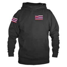 State of Hawaii Flag Crest HI Graphic Hoodie