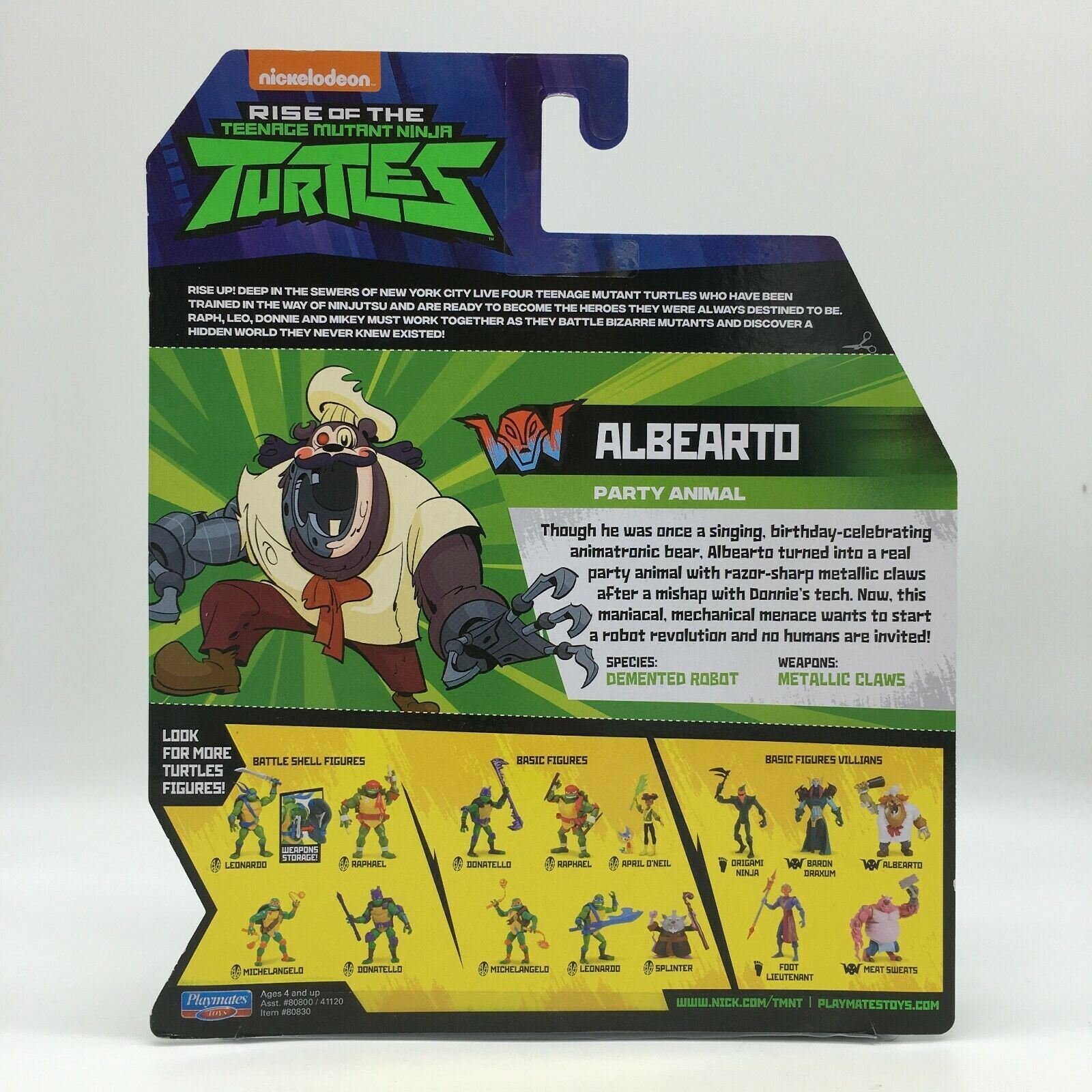 Tmnt Rise Alberto Rise of the Teenage Mutant Ninja Turtle Albearto Nickelodeon Action ...