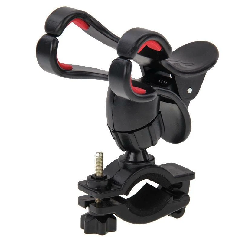 Universal Motorcycle Bike Bicycle Handlebar Cell Phone GPS Clip Holder Stand - Image 4 of 4